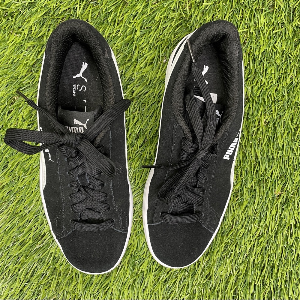 PUMA Smash V2 SD Jr - black suede - 4 - Picture 2 of 11